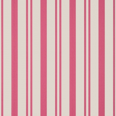 Thibaut Maggie Stripe Wallpaper in Raspberry